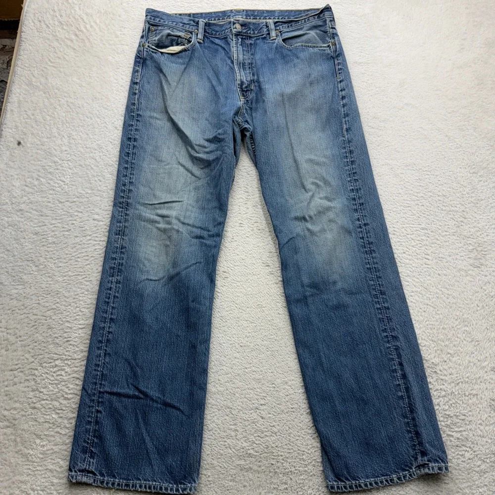 Polo Ralph Lauren Classic 867 Mens Straight Leg Jeans Blue Medium Wash 36x32